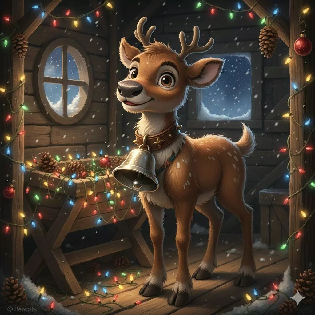 Cuento de navidad, el reno despistado 